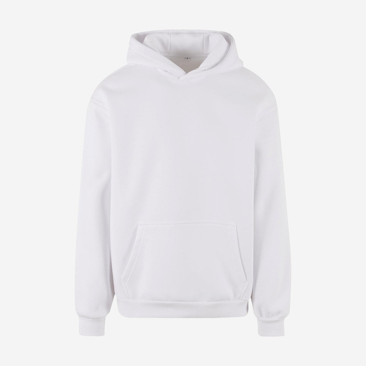 Build Your Brand BY284 hoodie wit – voorkant