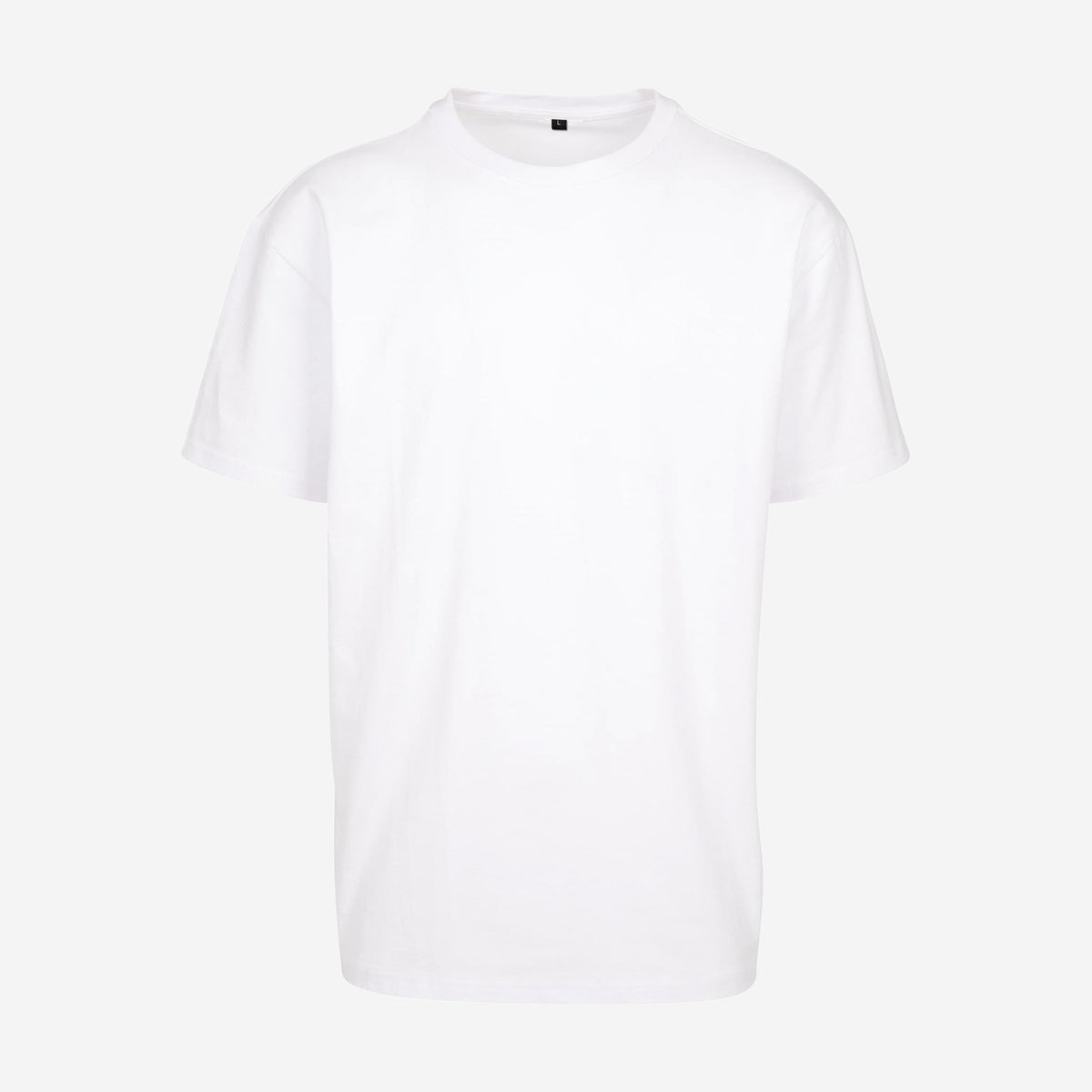 Build Your Brand BY102 Oversized T-Shirt Wit – voorkant