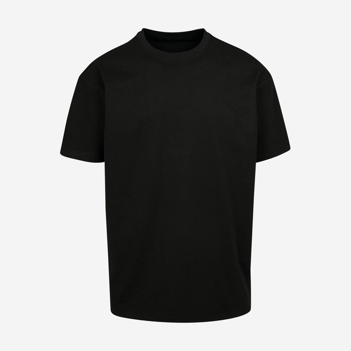 Build Your Brand BY102 Oversized T-Shirt Zwart – voorkant