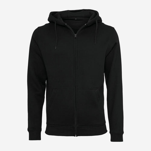 Build Your Brand BY012 hoodie met rits – voorkant
