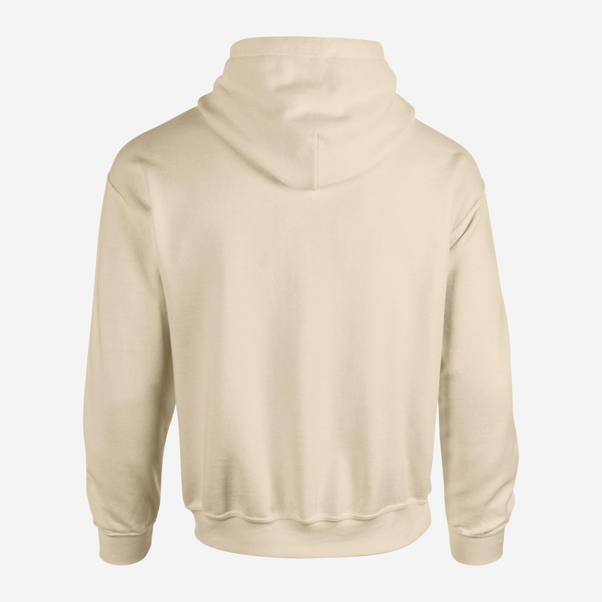 Gildan 18500 hoodie – Zand, achterkant