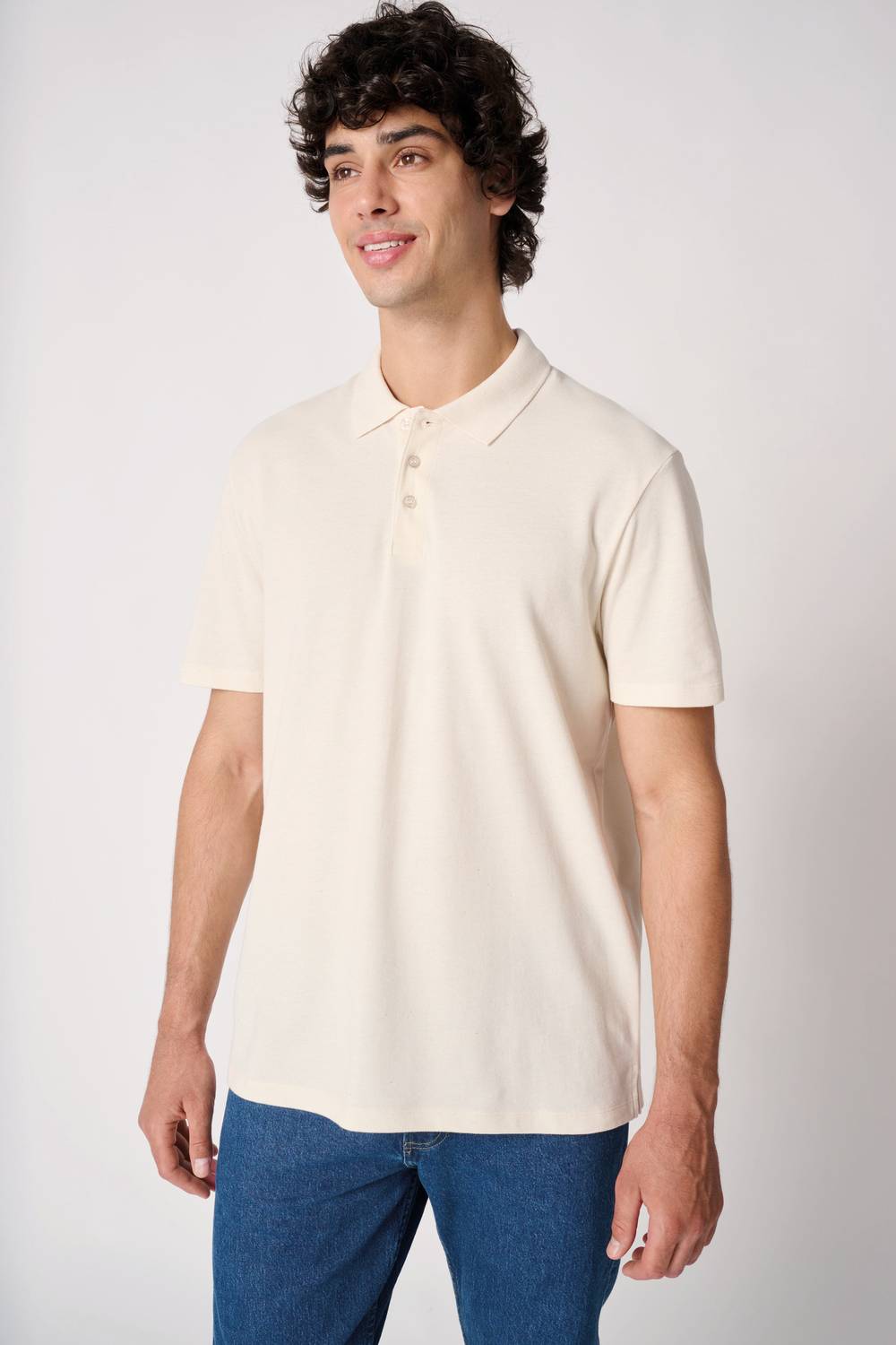 iDeal Basic Brand IB295 piquépolo gedragen door model
