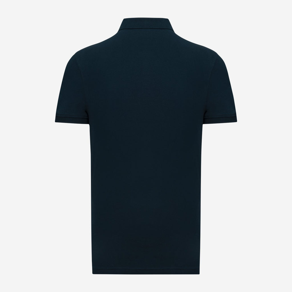 Kariban K290 Piqué Herenpolo Gekamd Katoen – marineblauw, achterkant
