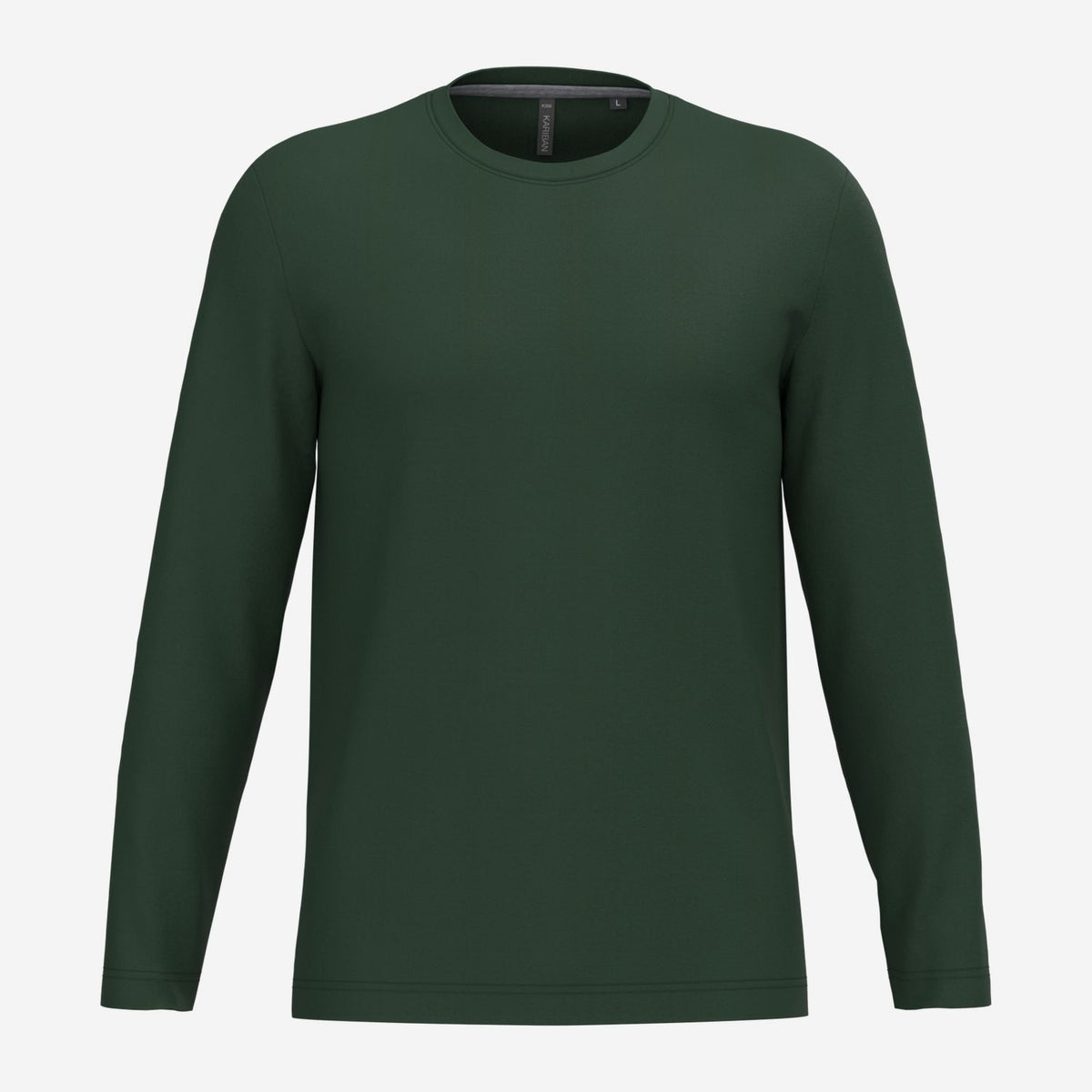 Kariban K359 longsleeve ronde hals – Flessengroen