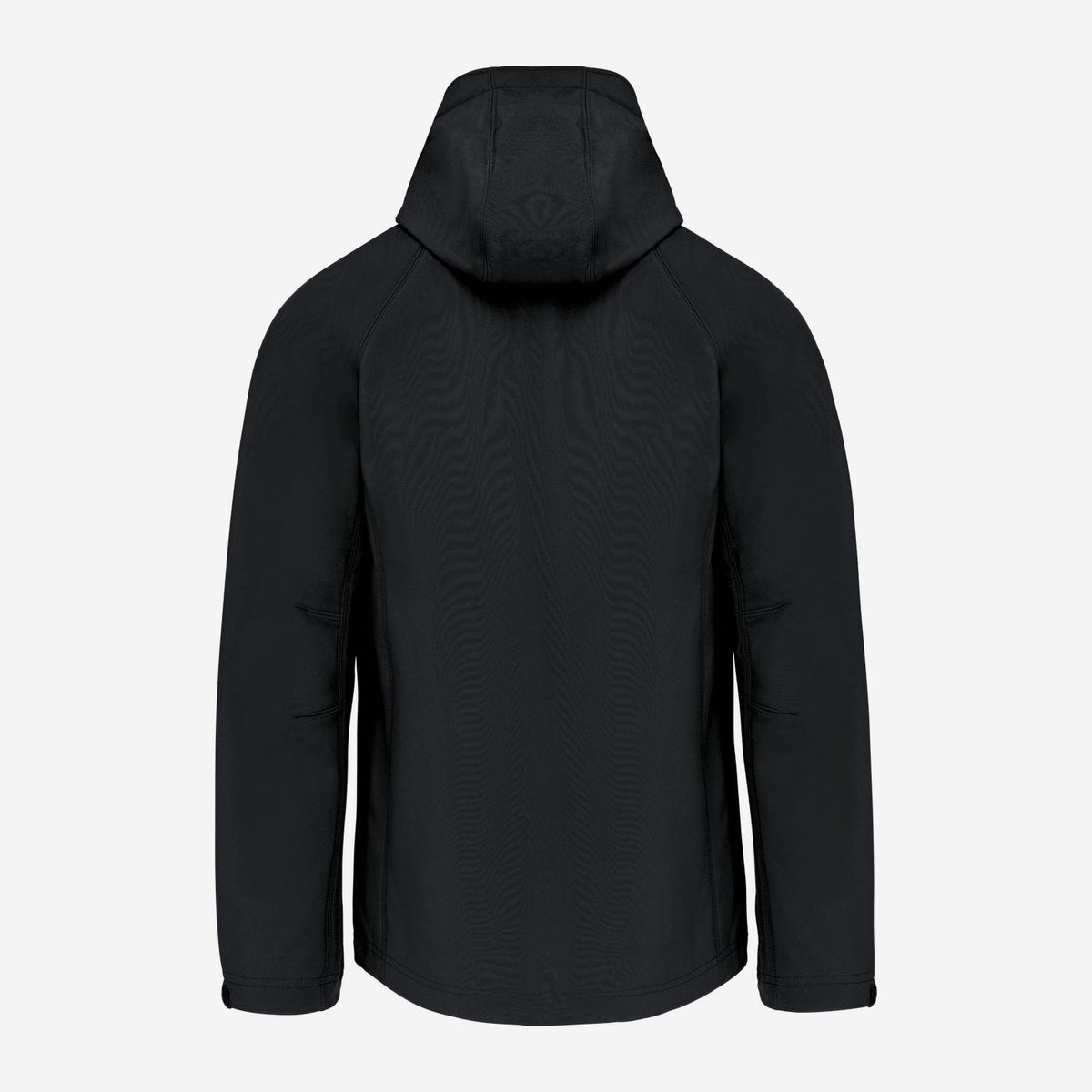 Kariban K413 softshelljas met afneembare capuchon – achterkant