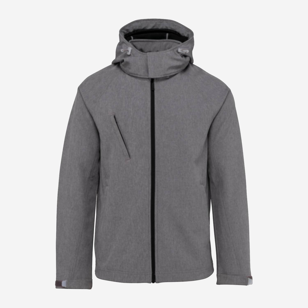 Kariban K413 softshelljas met afneembare capuchon – Grijs