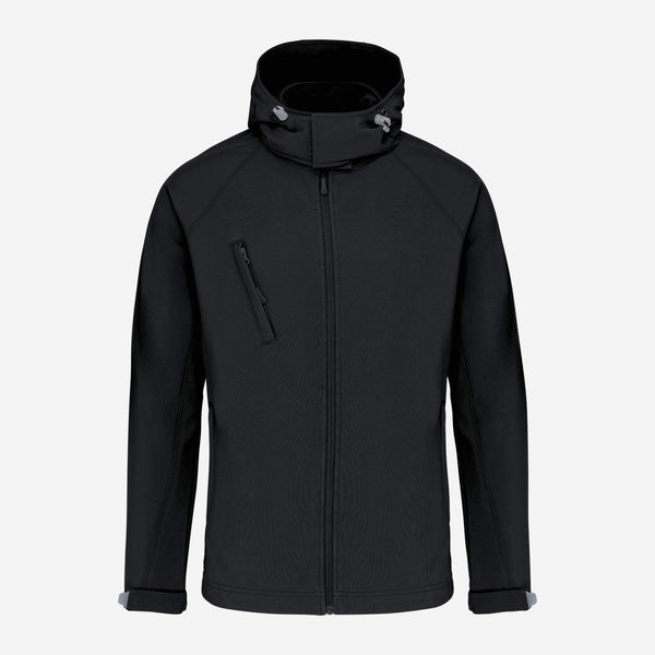 Kariban K413 softshelljas met afneembare capuchon