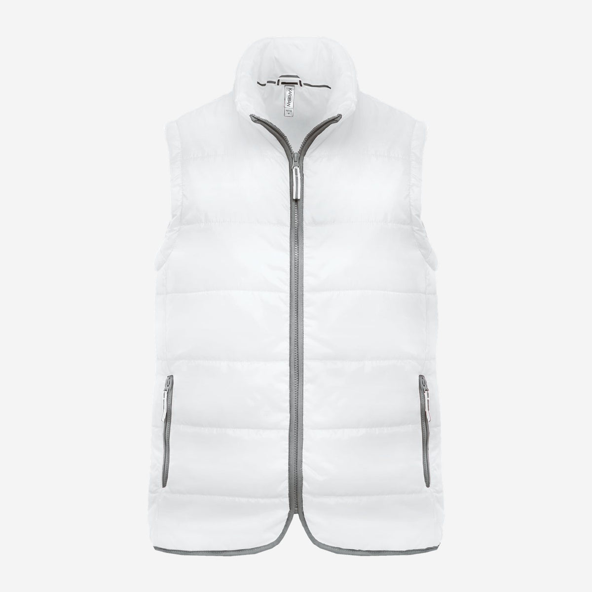 Kariban K6116 gewatteerde bodywarmer – Wit