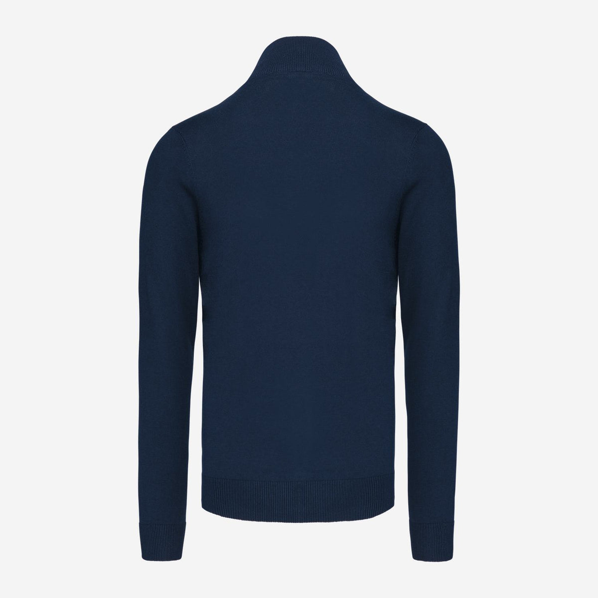 Kariban K961 Heren Cardigan Met Rits – marineblauw, achterkant