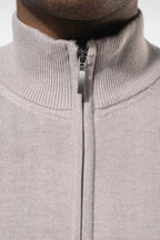 Kariban K961 Heren Cardigan Met Rits detail opstaande kraag en rits