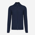 Kariban K961 Heren Cardigan Met Rits – marineblauw, voorkant