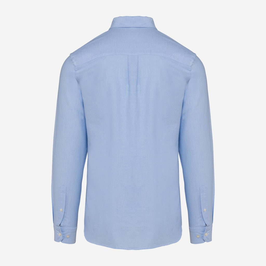 Kariban Premium PK503 Oxford Overhemd Lange Mouwen – hemelsblauw, achterkant