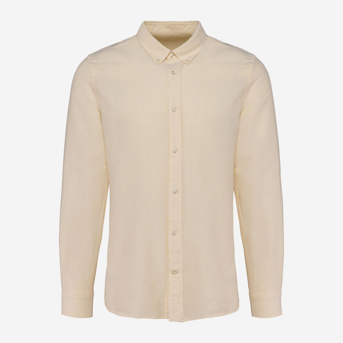 Kariban Premium PK503 Oxford Overhemd Lange Mouwen – geel, voorkant