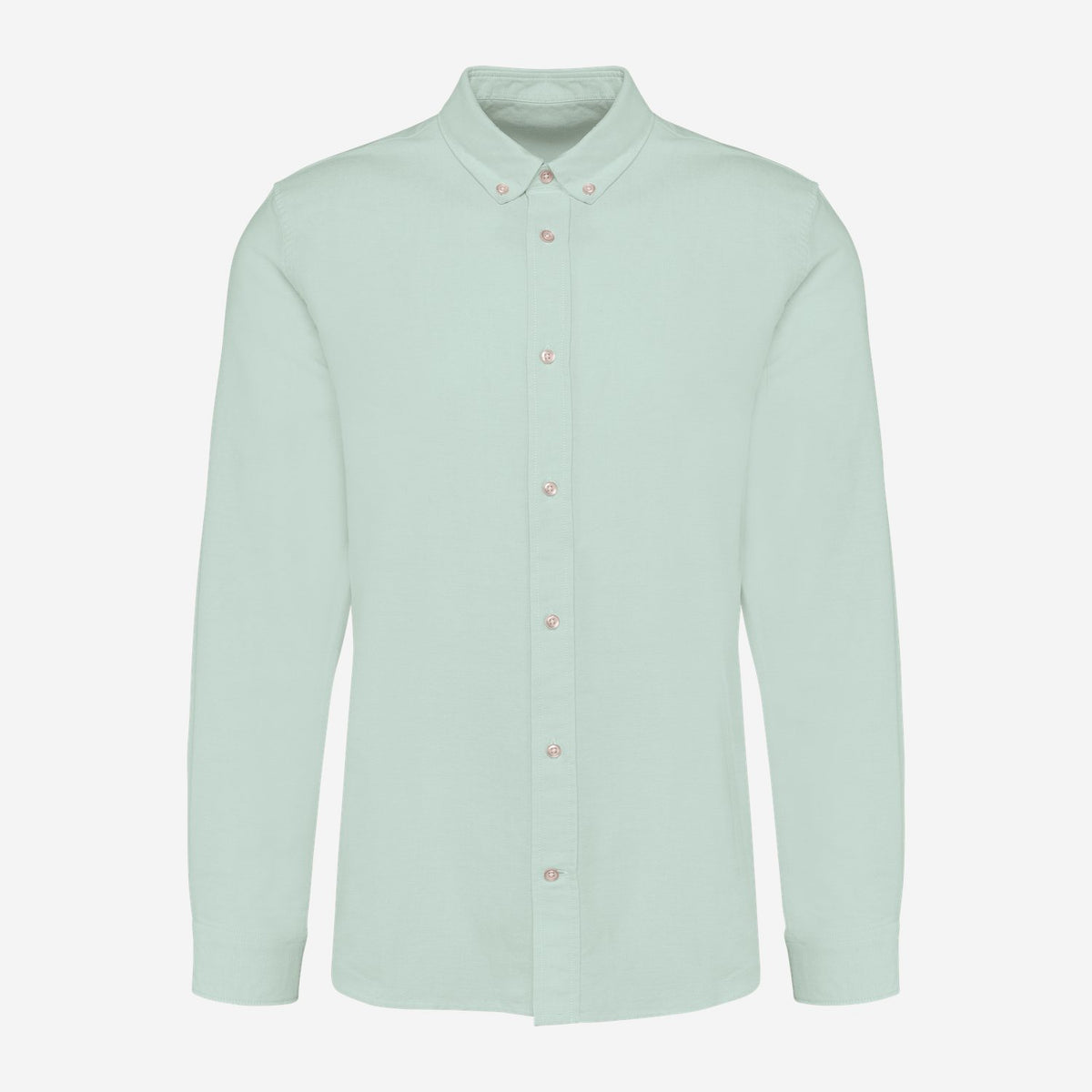 Kariban Premium PK503 Oxford Overhemd Lange Mouwen – groen, voorkant