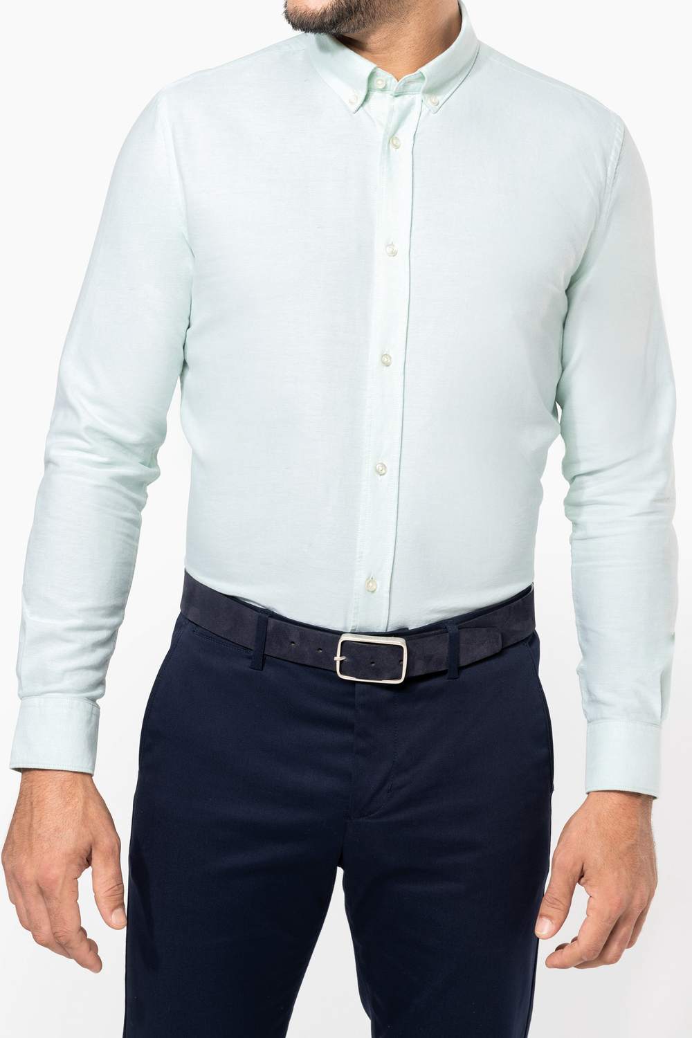 Kariban Premium PK503 Oxford Overhemd Lange Mouwen gedragen door model
