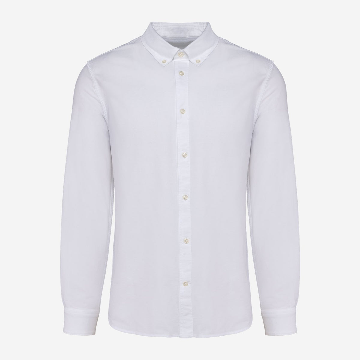 Kariban Premium PK503 Oxford Overhemd Lange Mouwen – wit, voorkant
