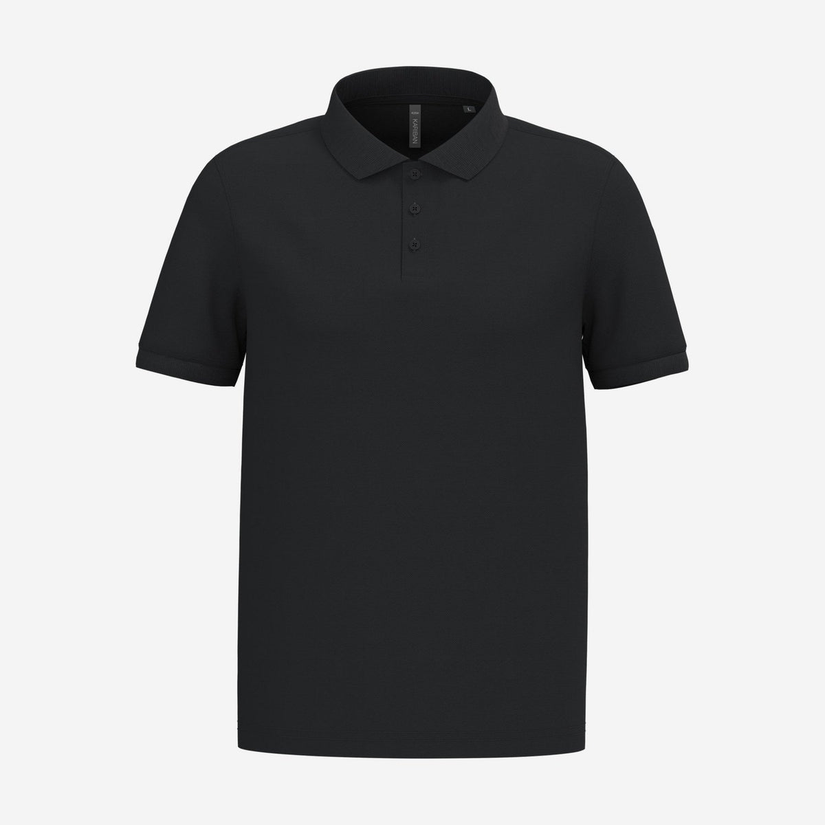 Kariban K254 piqué polo zwart – voorkant