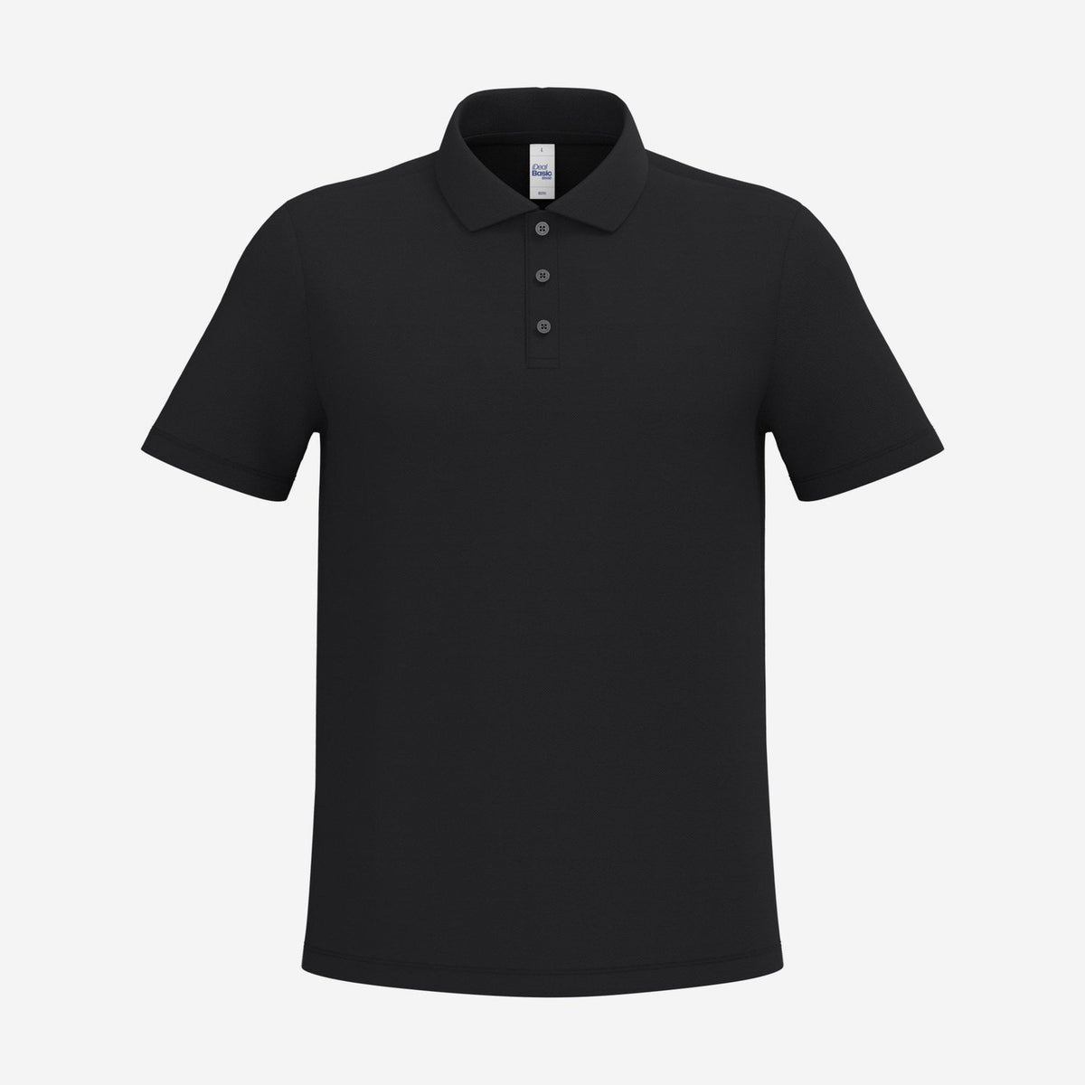 iDeal Basic Brand IB295 piqué polo zwart – voorkant