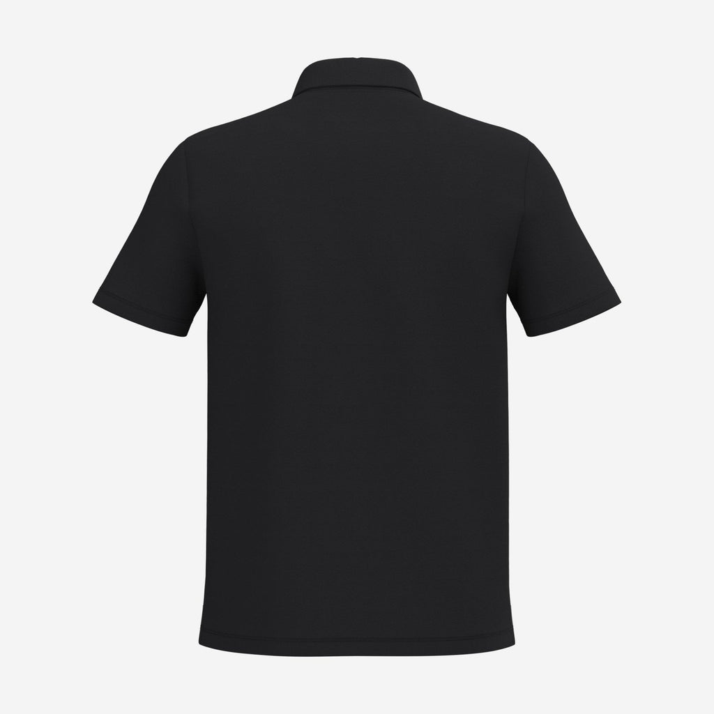 iDeal Basic Brand IB295 piqué polo zwart – achterkant