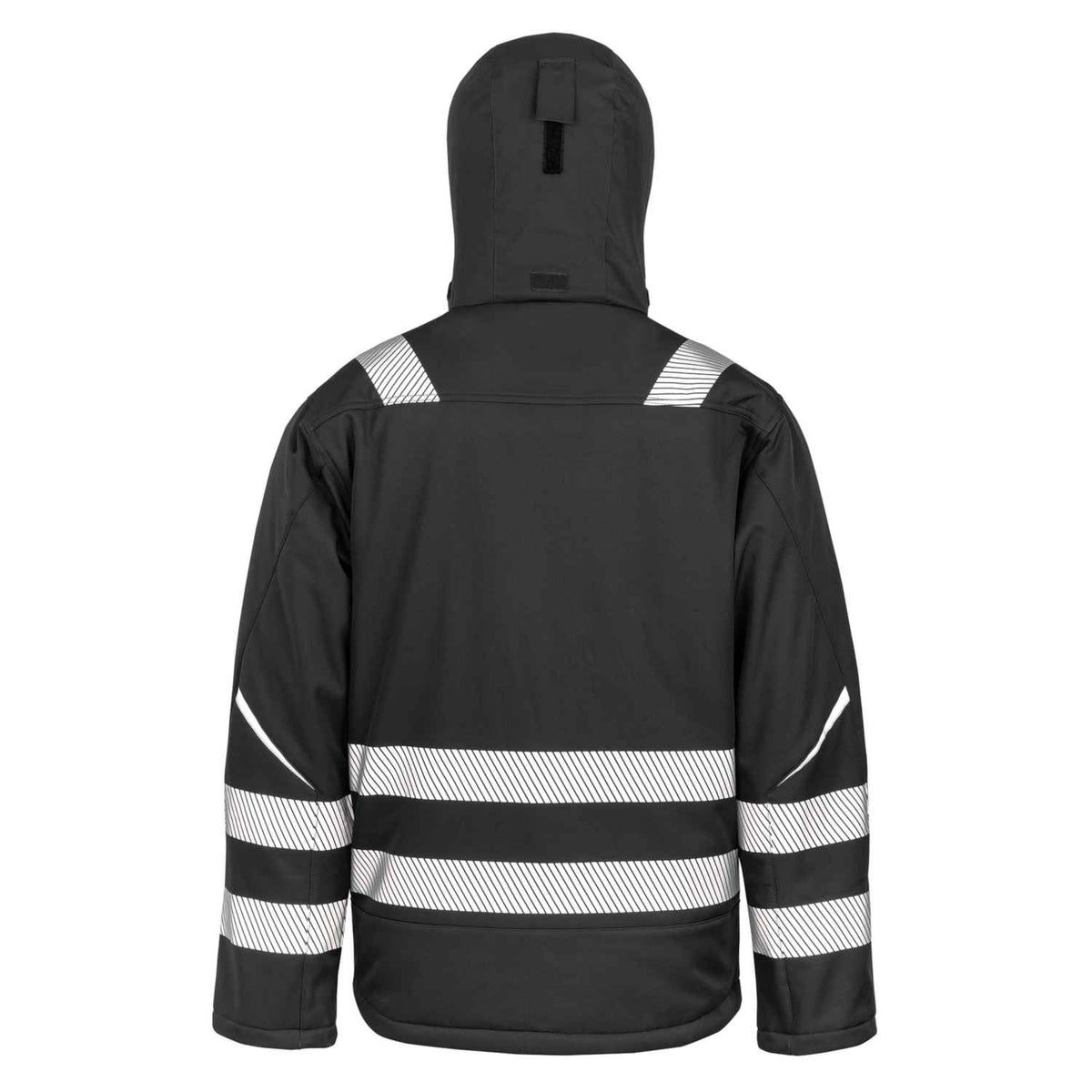 Result R331X softshell werkjas zwart – achterkant