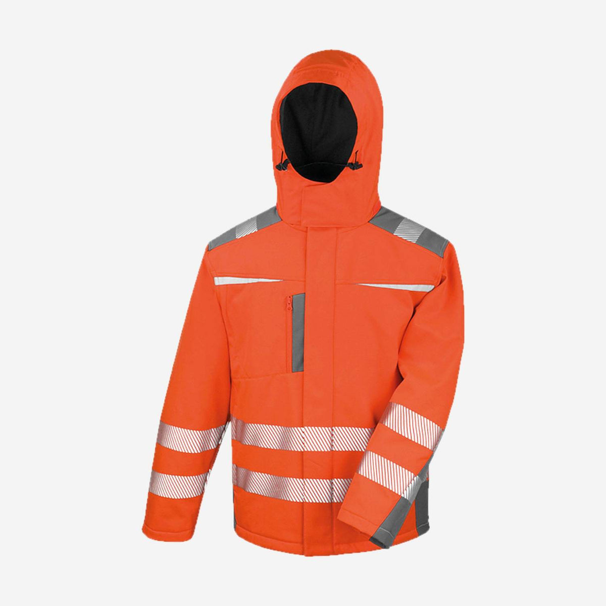 Result R331X hi-vis softshelljas oranje – voorkant