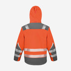 Result R331X hi-vis softshelljas oranje – achterkant