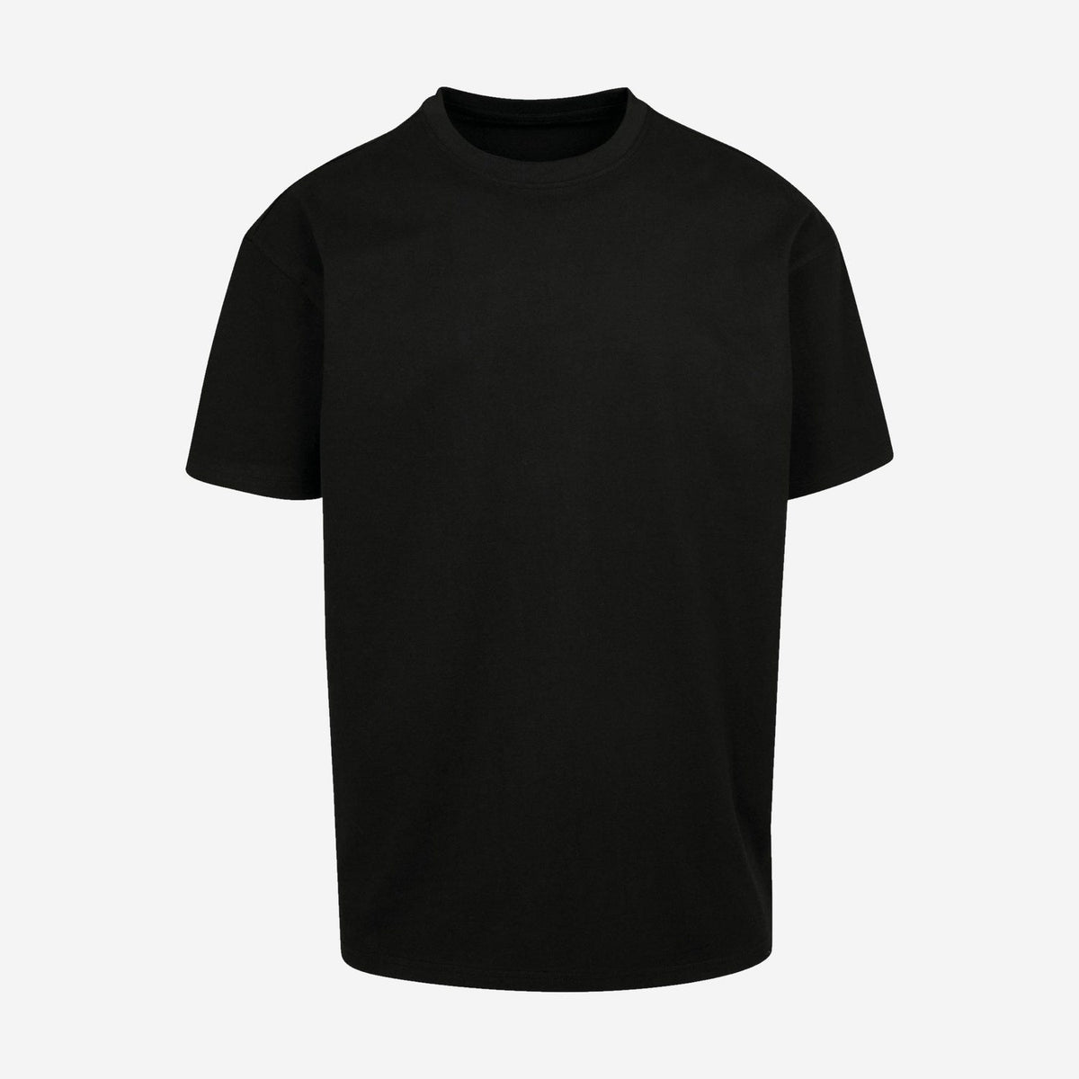 Build Your Brand BY102 oversized T-shirt zwart – voorkant