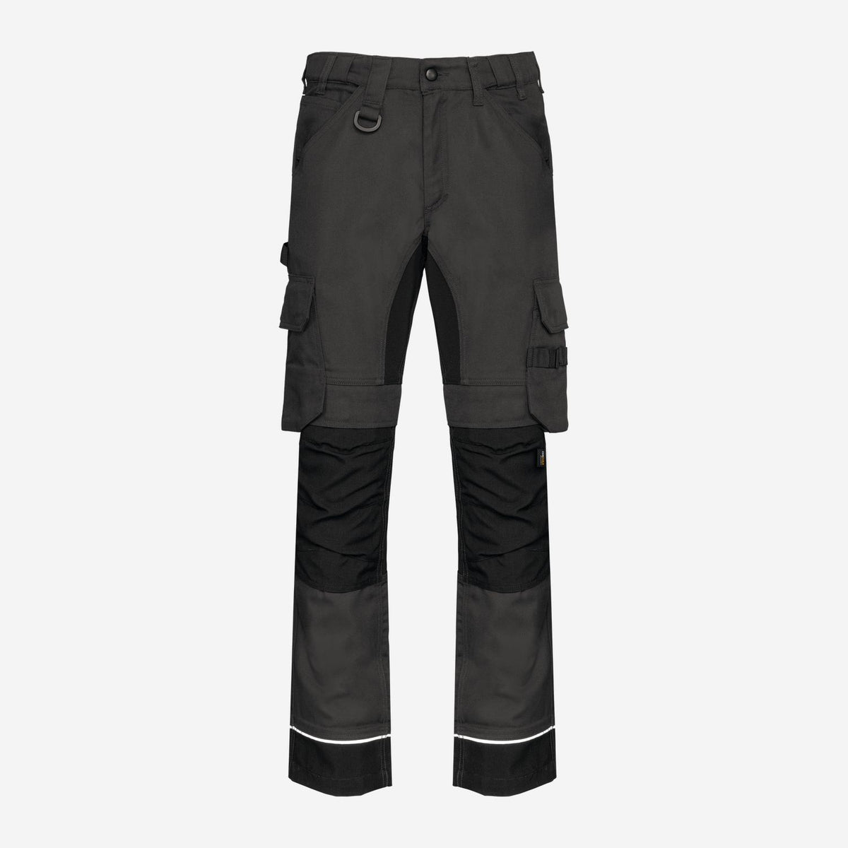 WK. Designed To Work WK743 Gerecyclede Performance Werkbroek – donkergrijs / zwart, voorkant