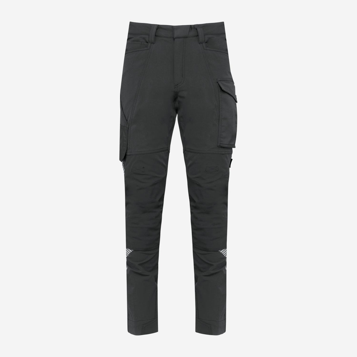 WK. Designed To Work WK746 Gerecyclede Stretch Werkbroek Multizakken – donkergrijs, voorkant