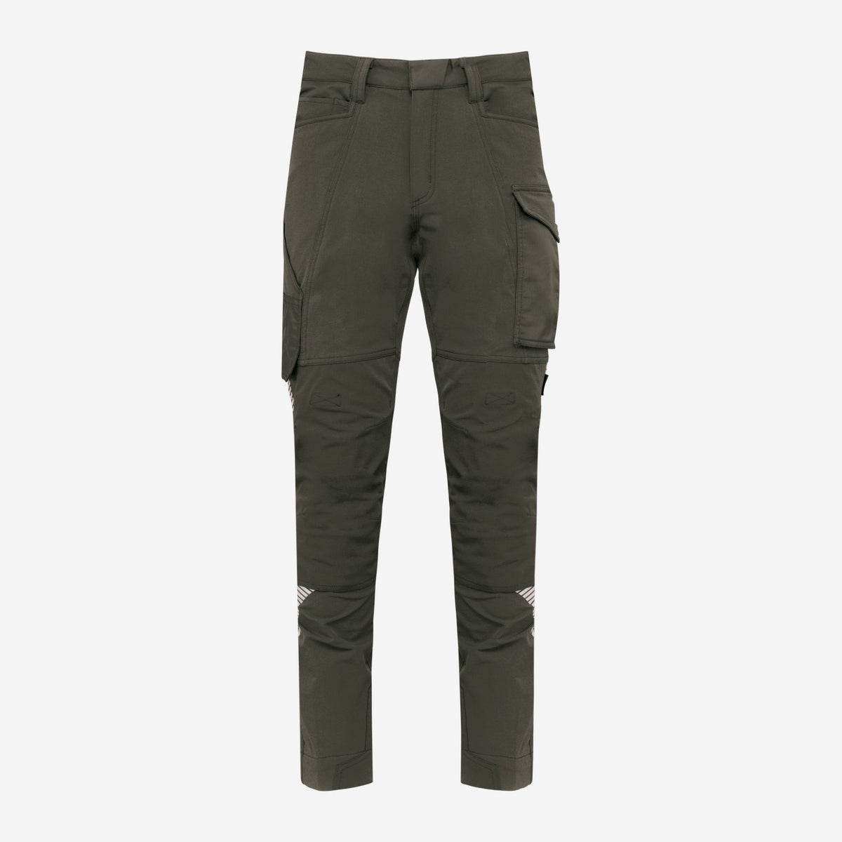 WK. Designed To Work WK746 Gerecyclede Stretch Werkbroek Multizakken – donkerkhaki, voorkant