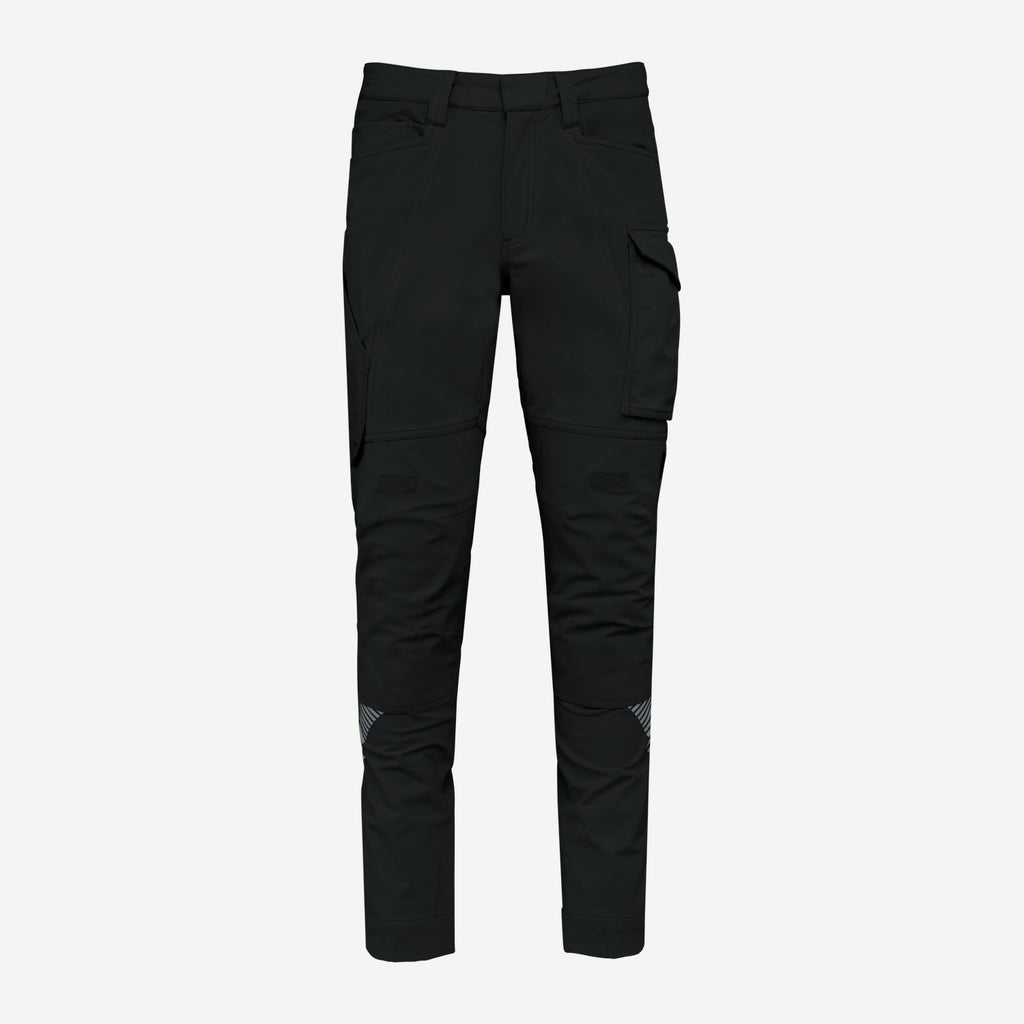WK. Designed To Work WK746 Gerecyclede Stretch Werkbroek Multizakken – zwart, voorkant